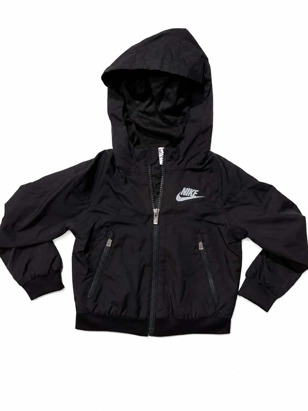 Nike Black Hooded Windbreaker Jacket Toddler Size 2T